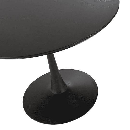 Mesa Tulip Redonda Negra 80cm