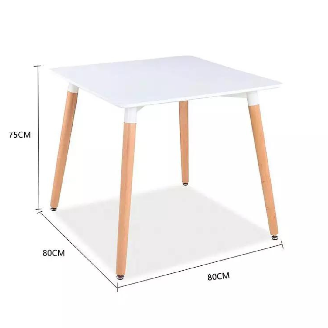 Mesa Cuadrada Eames Blanca