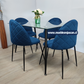 Comedor Vidrio 120x80 - 4 Sillas Bread Velvet
