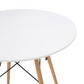 Comedor Redondo Blanco 80cm - 4 Sillas Tulip