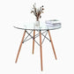 Mesa de Vidrio Eames Redonda 80cm