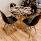 Comedor Vidrio 80 o 100cm - 4 Sillas Buckle
